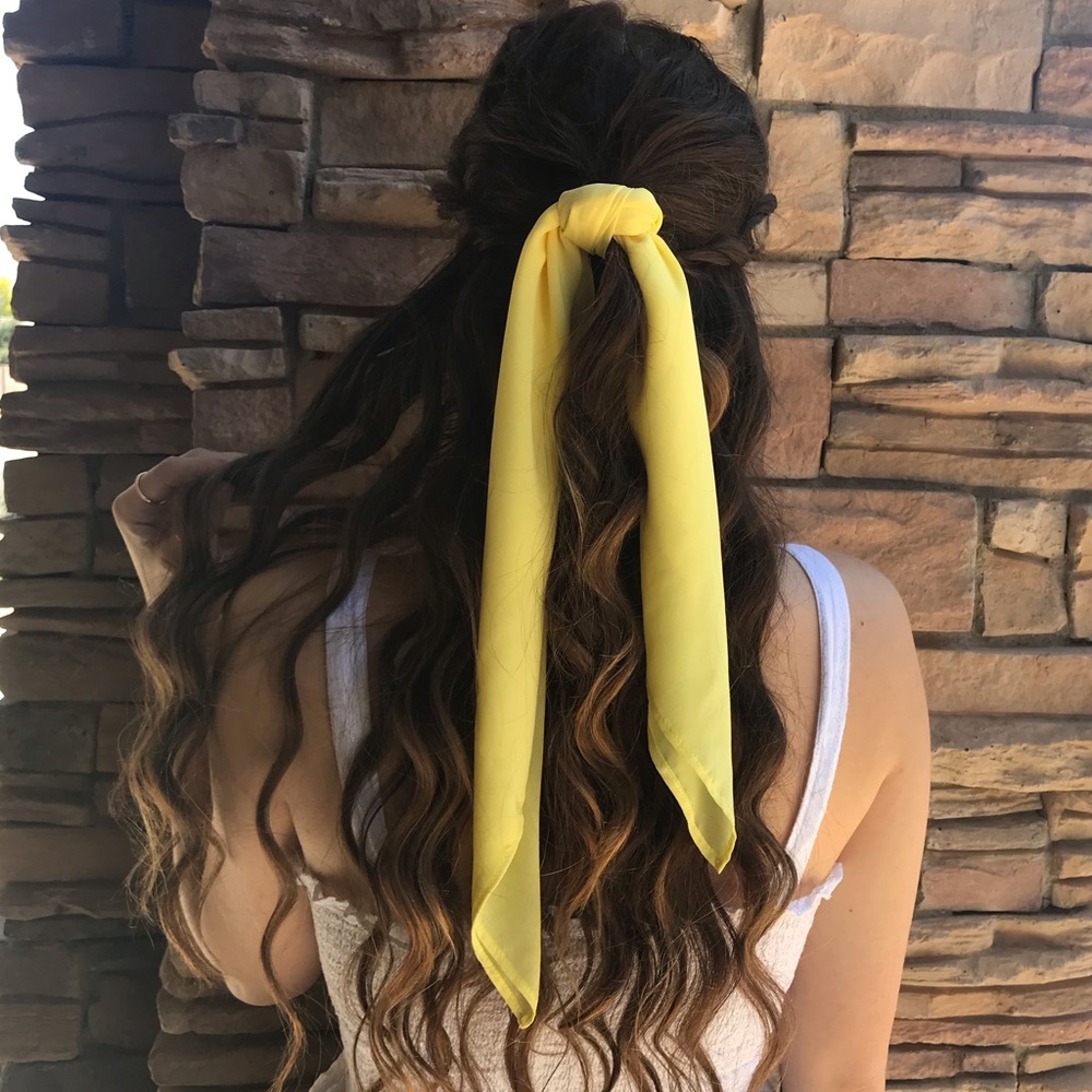 Banana Yellow Hair Scarf